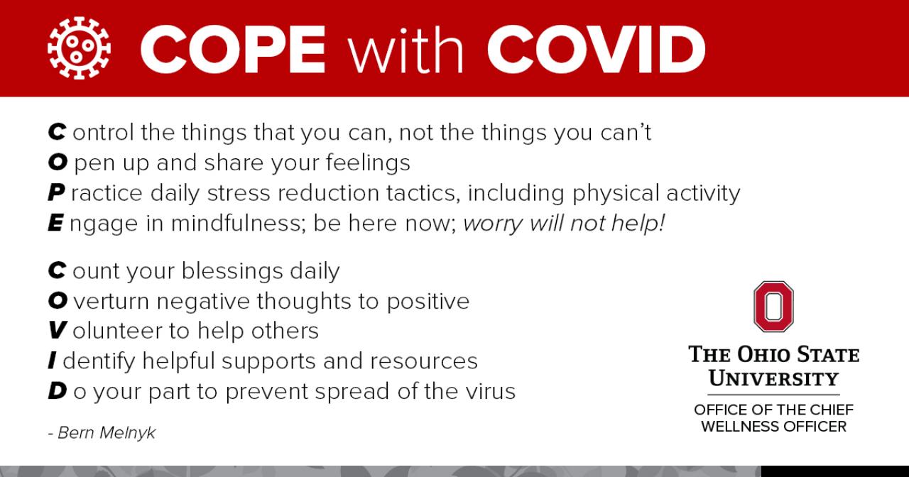 Strategies to Cope with COVID-19