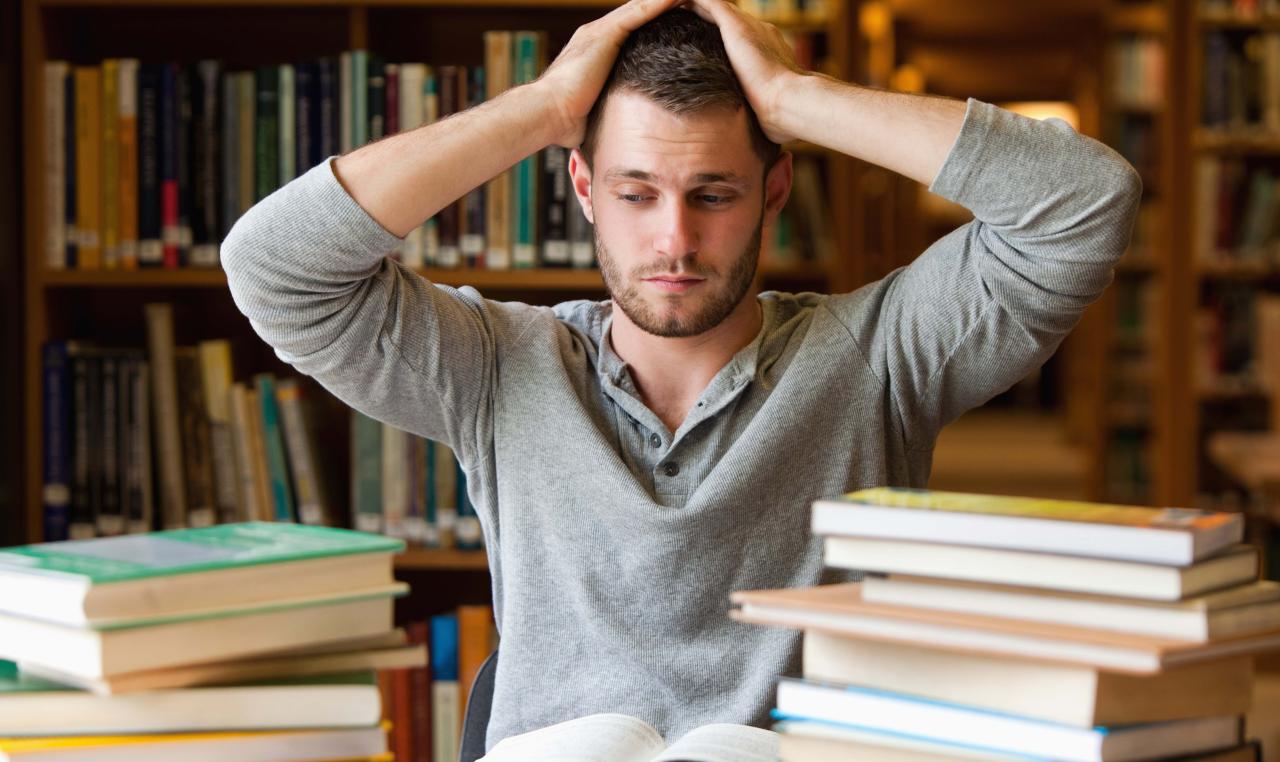 Student practices anxiety relief tactics