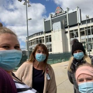BWI walking near Ohio Stadium